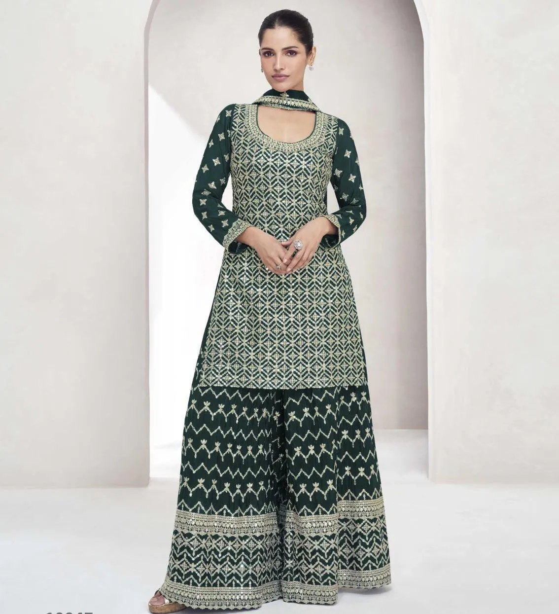 Aashirwad Saachi Chinon Silk Wholesale Designer Salwar Suit Collection