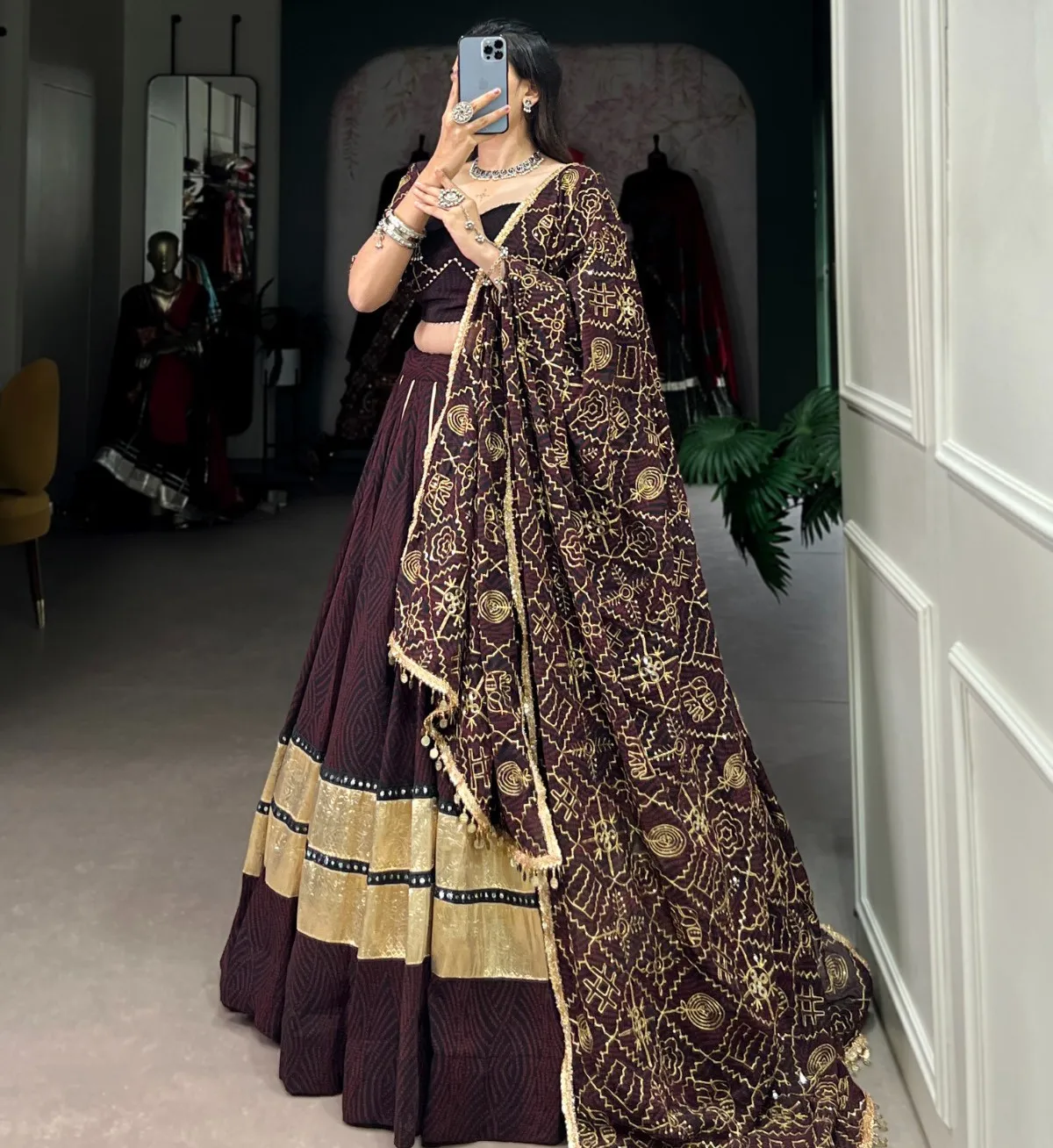 Aawiya 1702BLK Georgette Wholesale Lehenga Collection