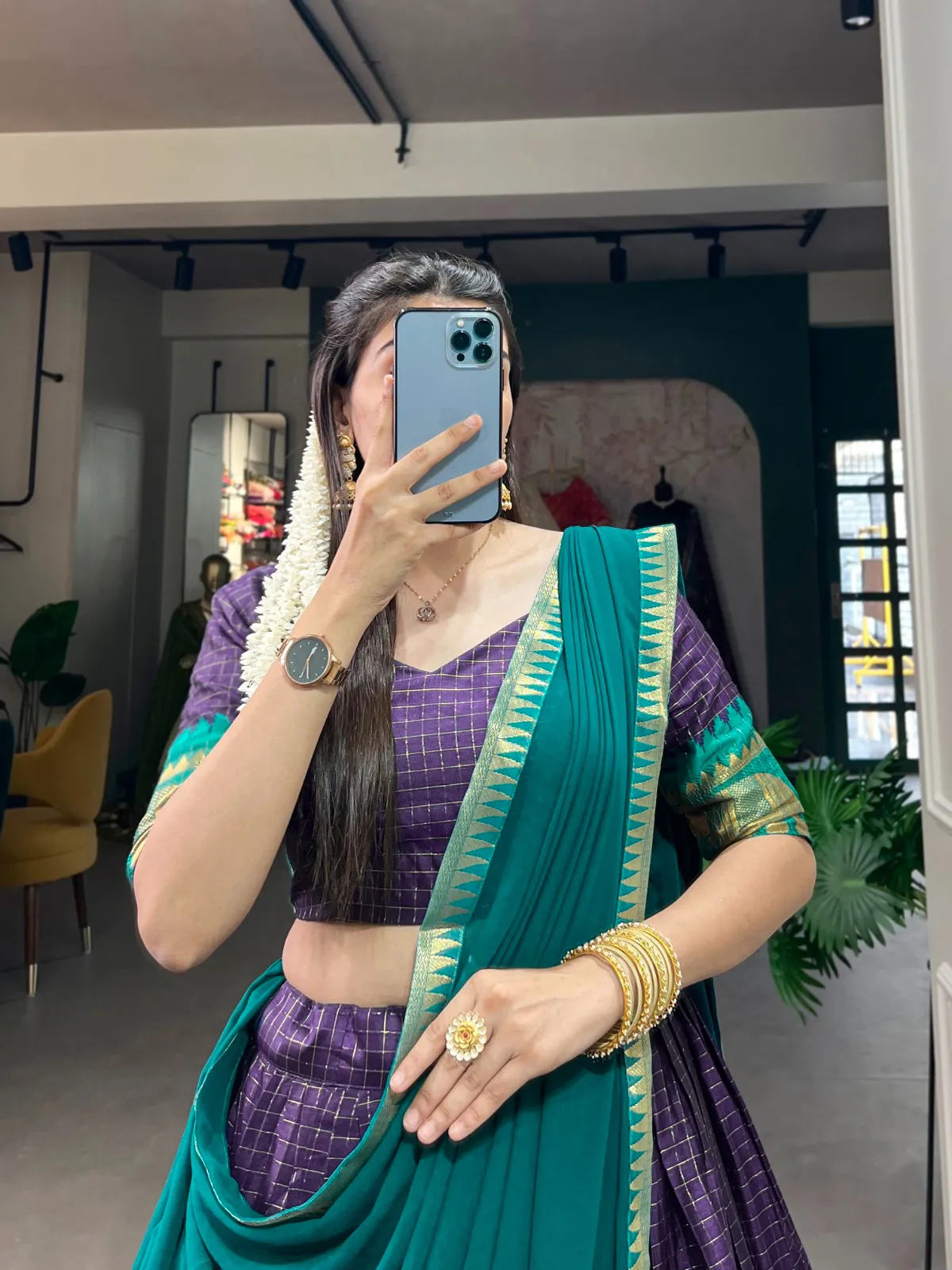 Aawiya 2047GRN Poly Cotton Wholesale Lehenga Cloli Collection - Image 7