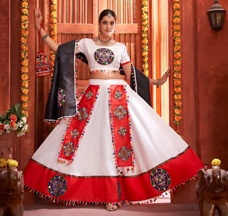 Aawiya 7013 Navratri Art Silk Wholesale Lehenga Choli Collection