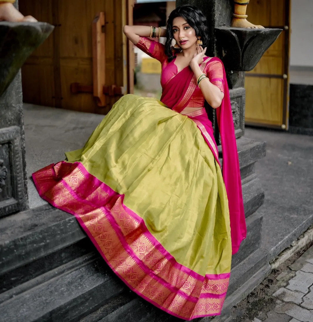 Aawiya Kashvi Kanchipuram Wholesale Lehenga Collection