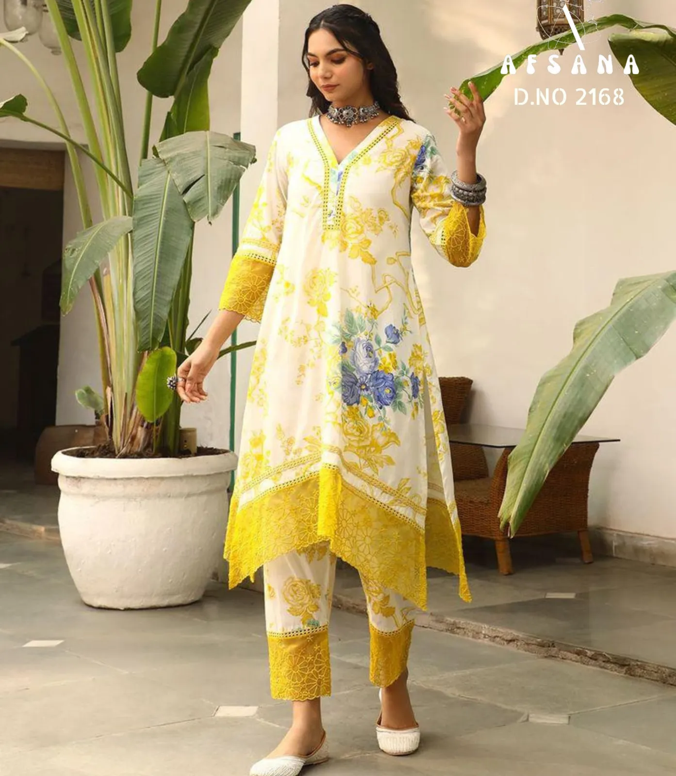 Afsana 2168 Muslin Wholesale Western Readymade Suit Collection