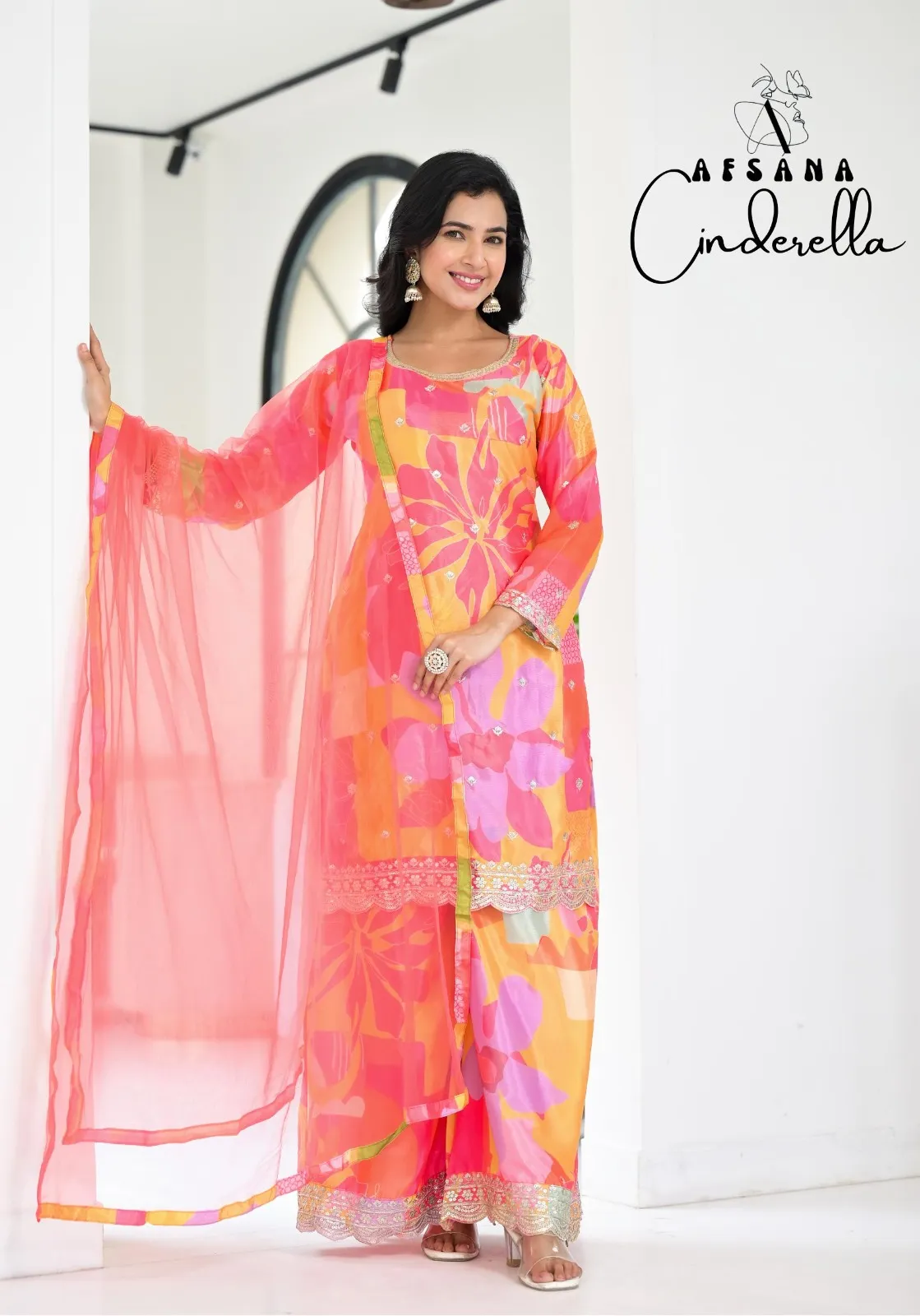 Afsana Cinderella Chinon Wholesale Readymade Pakistani Salwar Suit Collection — Wholesale Readymade Suit, Afsana wholesale from Surat — view 2