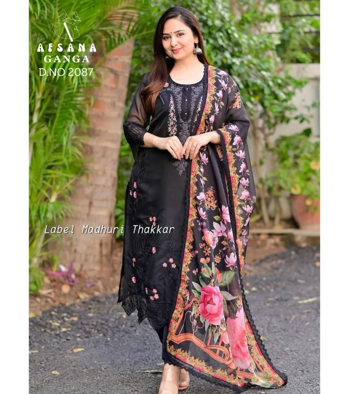 Afsana Ganga Organza Wholesale Pakistani Readymade Salwar Suit Collection