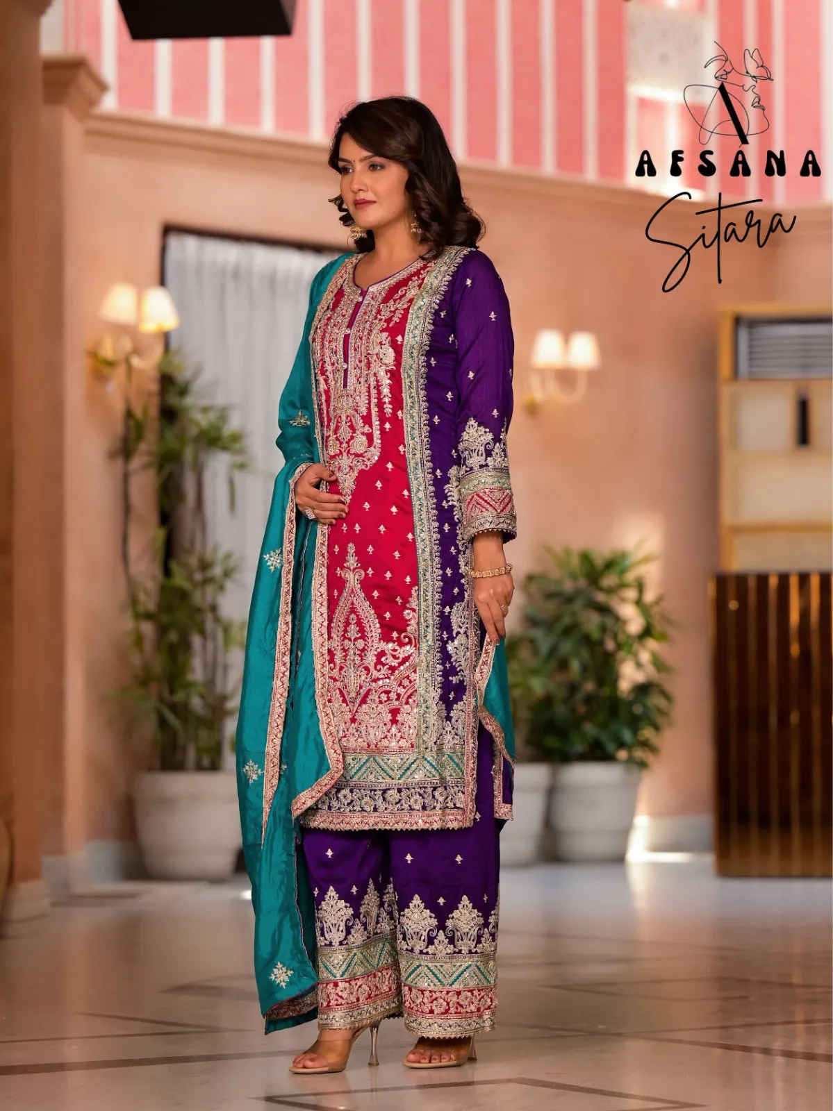 Afsana Sitara Premium Silk Wholesale Readymade Salwar Suit Collection - Image 3