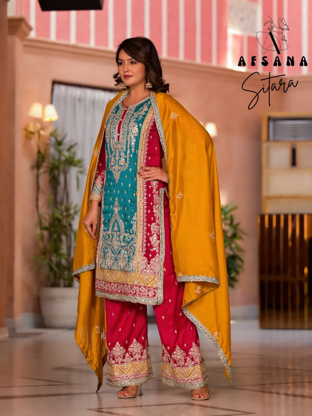 Afsana Sitara Premium Silk Wholesale Readymade Salwar Suit Collection - Image 6