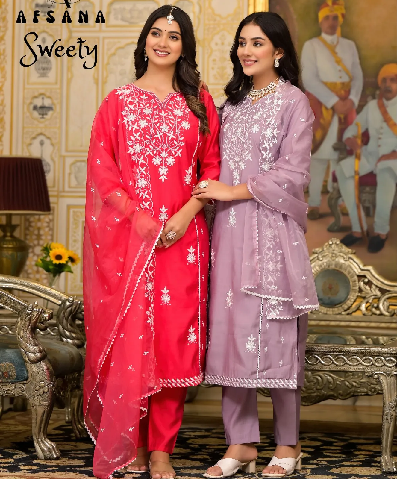 Afsana Sweety Roman Wholesale Readymade Salwar Suit Collection