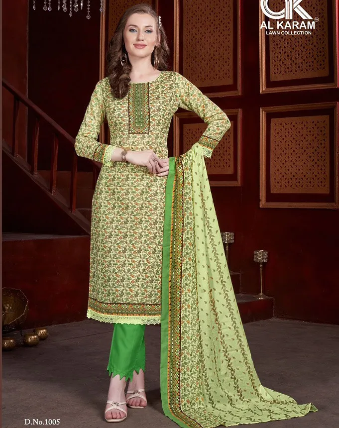 Al karam Shabnam Vol 1 Soft Cotton Digital Printed Wholesale Pakistani Salwar Suit Collection