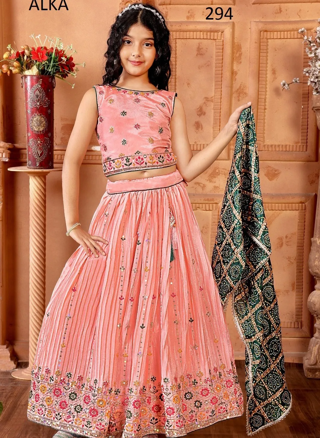 Alka Aaradhna vol 45 Chinon Wholesale Lehenga Collection