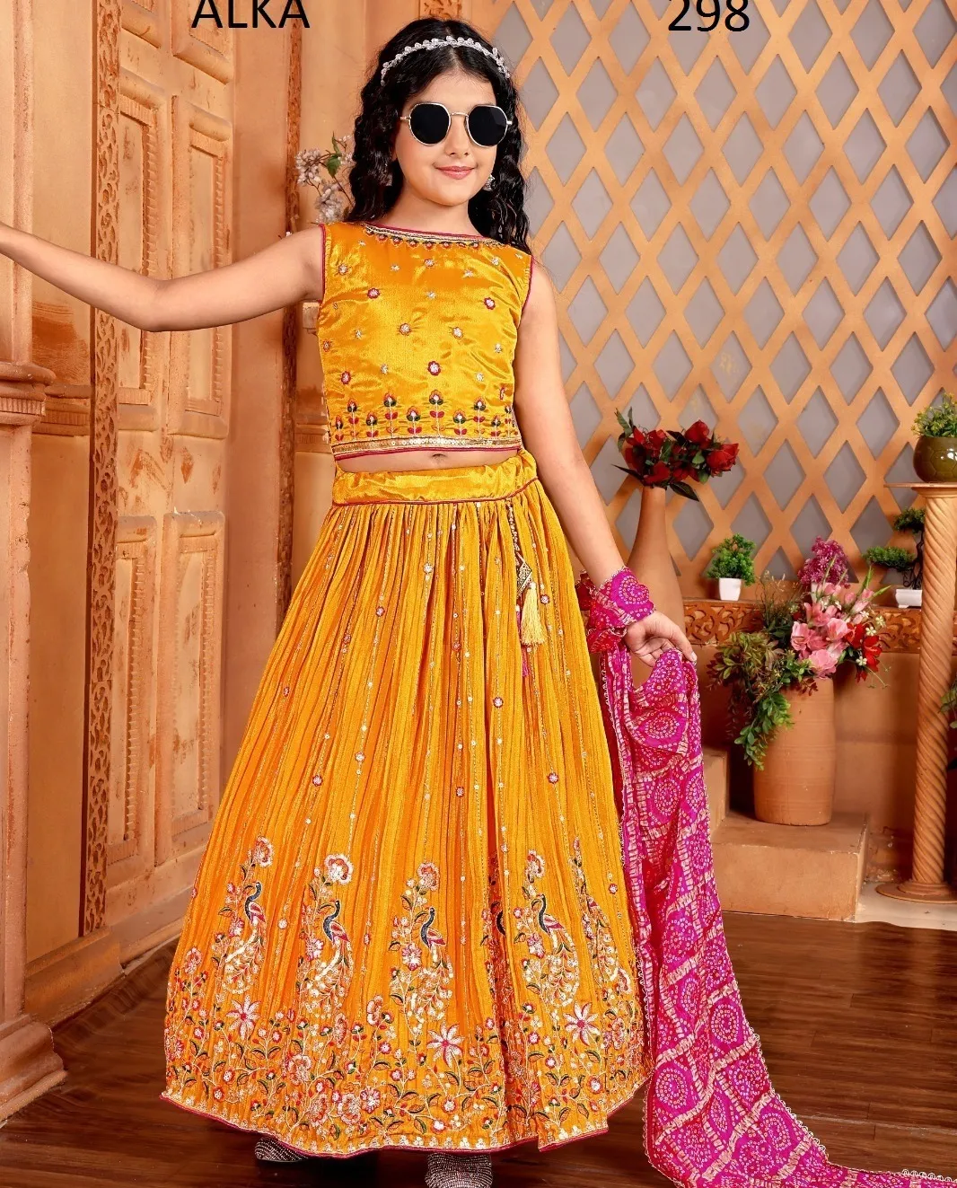 Alka Aaradhna Vol 46 Chinon Wholesale Lehenga Collection