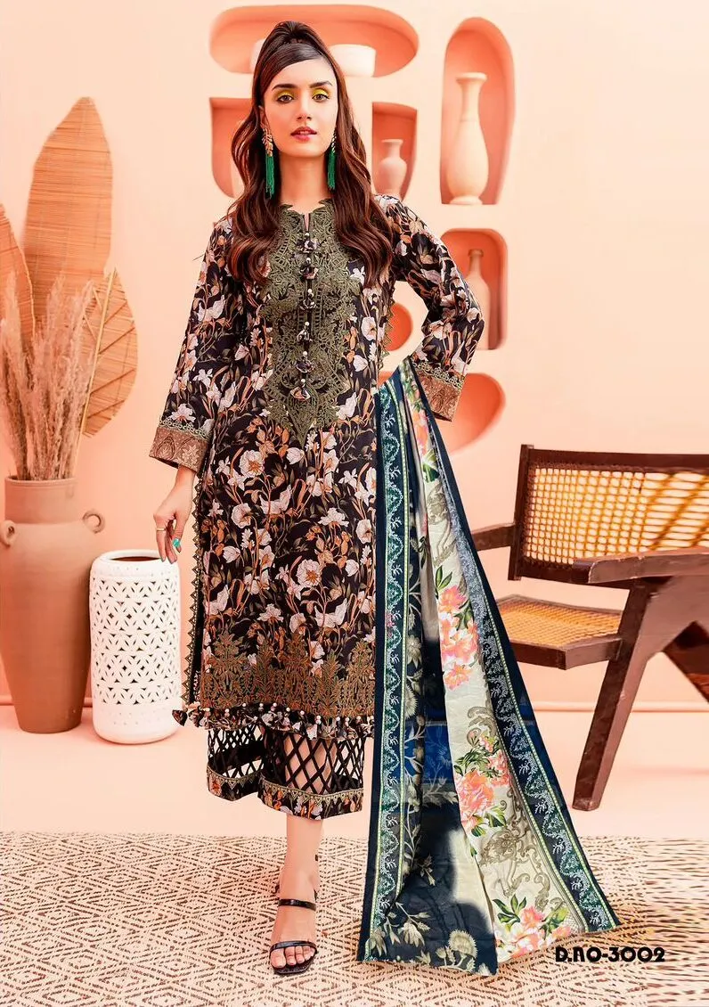 Alkaram Chevron Vol 3 Lawn Cotton Wholesale Pakistani Suit Collection - Image 3