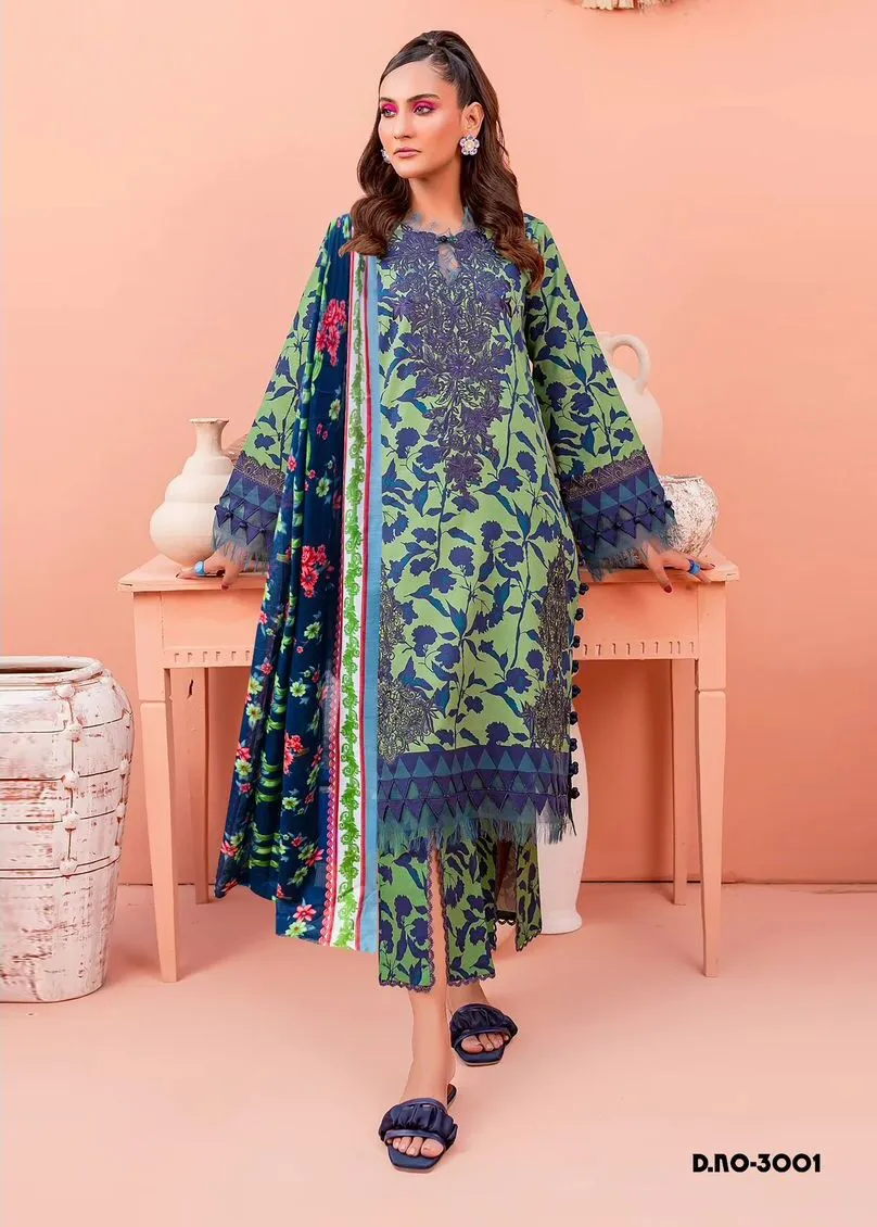 Alkaram Chevron Vol 3 Lawn Cotton Wholesale Pakistani Suit Collection - Image 4