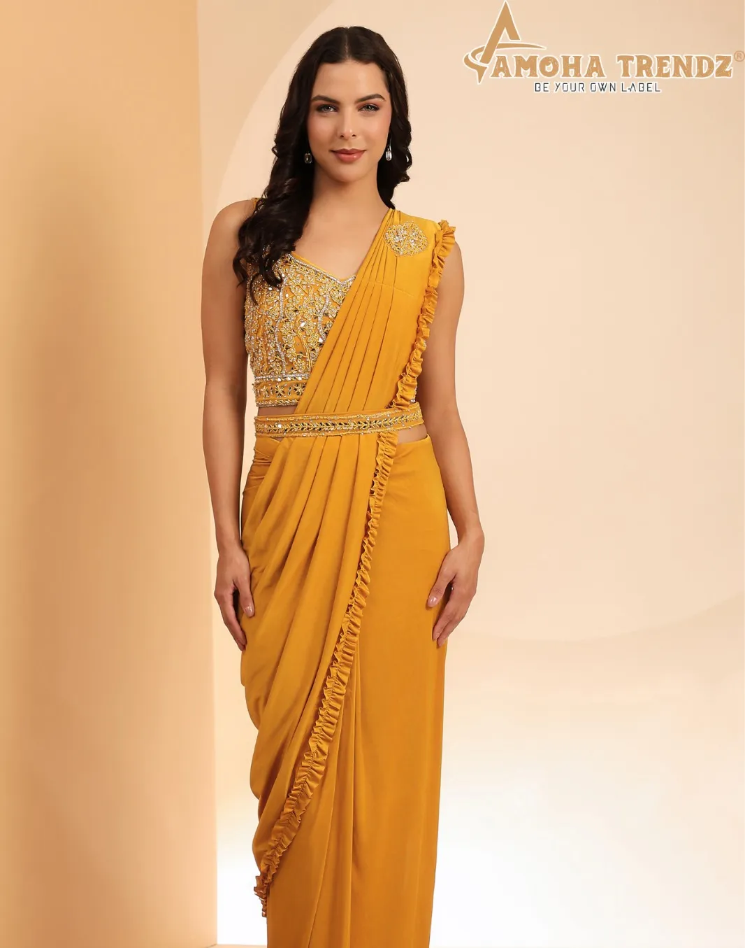 Amoha 102104 Imported Wholesale Readymade Sarees Collection