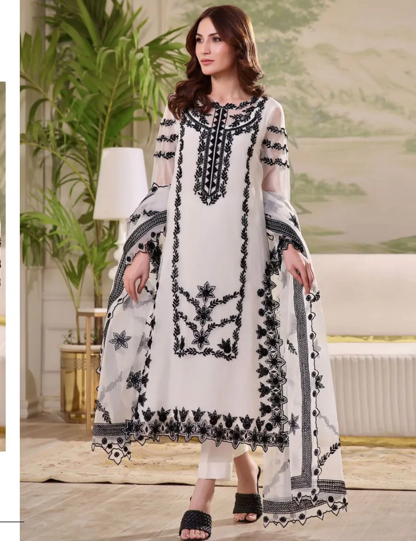 Anamsa 496 Georgette Wholesale Pakistani Suit Collection