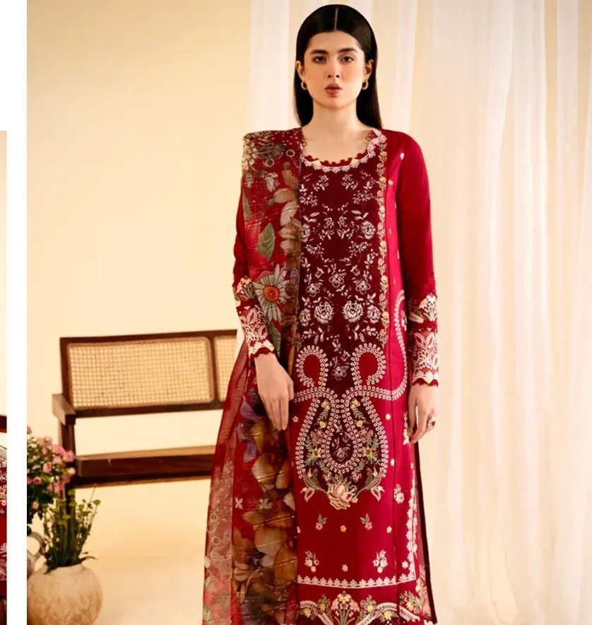 Anamsa 513 Pure Faux Georgette Wholesale Pakistani Salwar Suit Collection