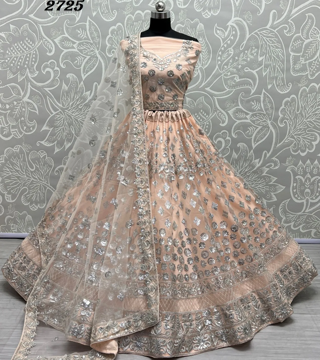 Anjani Art 2725 Bridal Net Wholesale Lehenga Collection