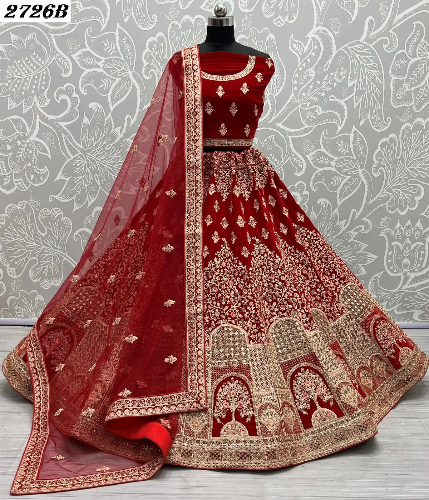 Anjani Art 2726B Velvet Wholesale Lehenga Collection