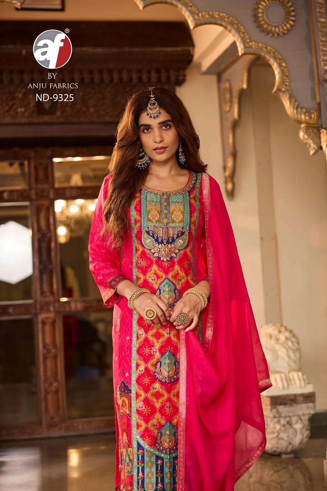 Anju Fabric ND 9325 Russian Silk Wholesale Readymade Suit Collection — Wholesale Readymade Suit, Anju fabric wholesale from Surat — view 2
