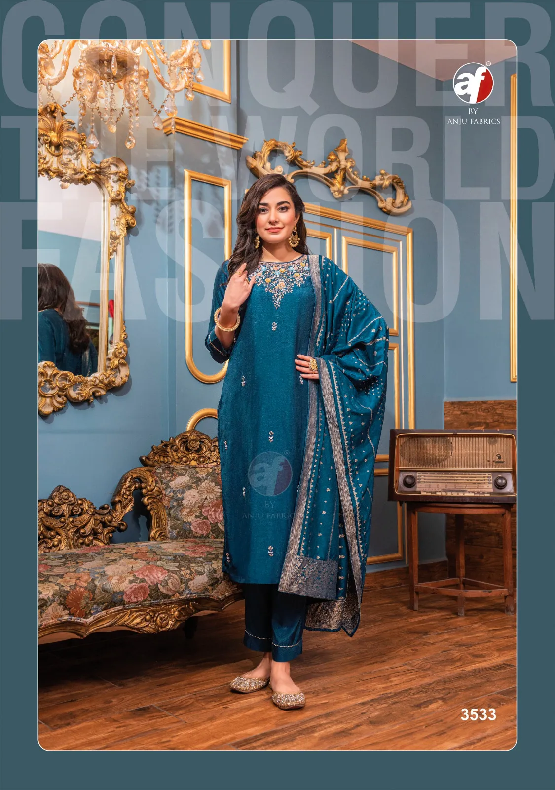 Anju Fabrics Ghunghat Vol10 Pure Dola Silk Wholesale Readymade Salwar Suit Collection — Wholesale Readymade Suit, Anju fabric wholesale from Surat - Gallery Image 3
