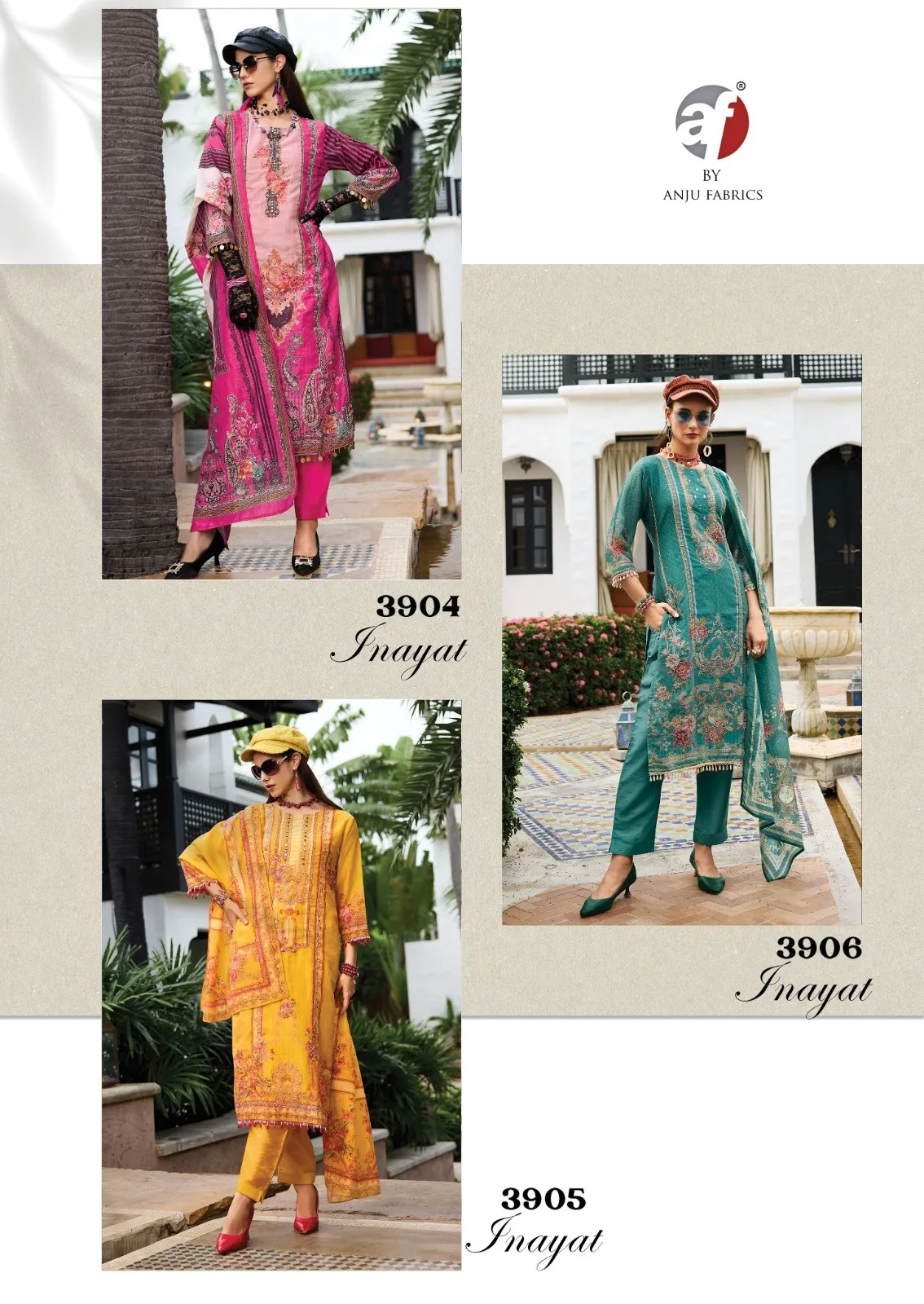 Anju Fabrics Inayat Tissue Shimmer Wholesale Readymade Pakistani Salwar Suit Collection — Wholesale Readymade Suit, Anju fabric wholesale from Surat - Gallery Image 4