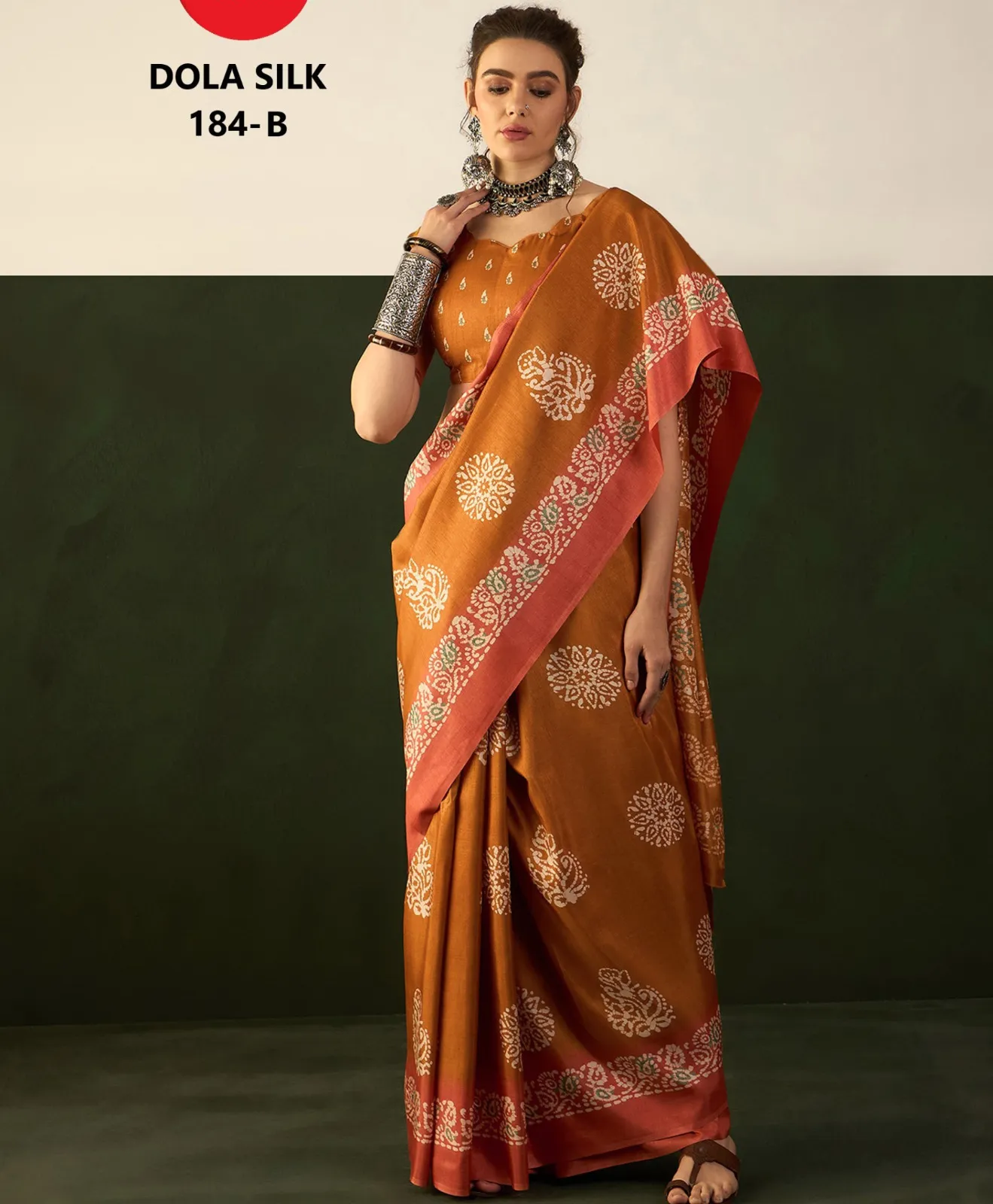 Apple Dola 184 Dola Silk Printed Wholesale Sarees Collection