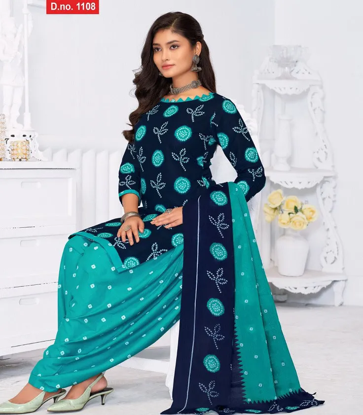 Baalar Bandhani Vol 1 Pure Cotton Wholesale Unstitched Suit Collection