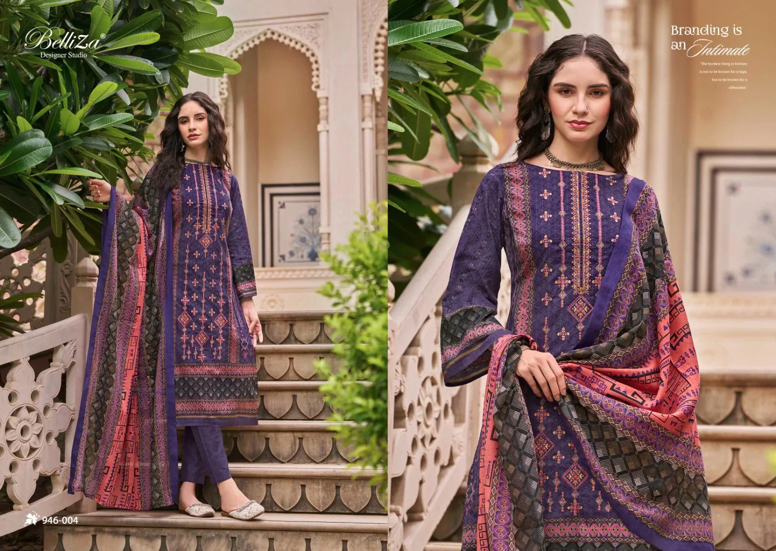 Belliza Bin Saeed Vol 5 Cotton Digital Printed Wholesale Pakistani Suit Collection