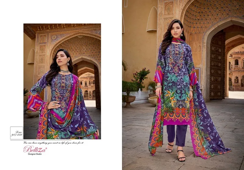 Belliza Riwayat 947 Premium Wholesale Pakistani Salwar Suit Collection - Image 9