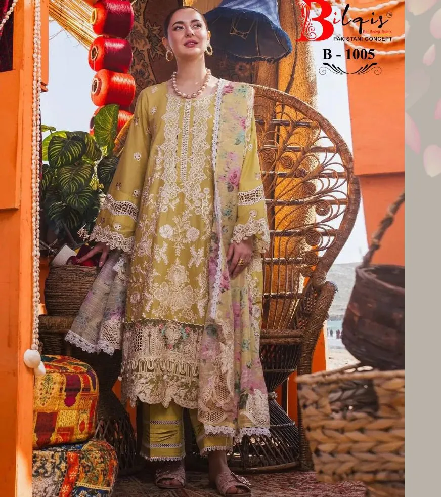Bilqis Hai Kuch Cambric Cotton Wholesale Pakistani Salwar Suit Collection