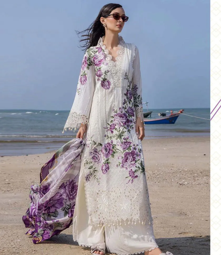 Bilqis Ocean Cotton Dupatta Wholesale Pakistani Suit Collection