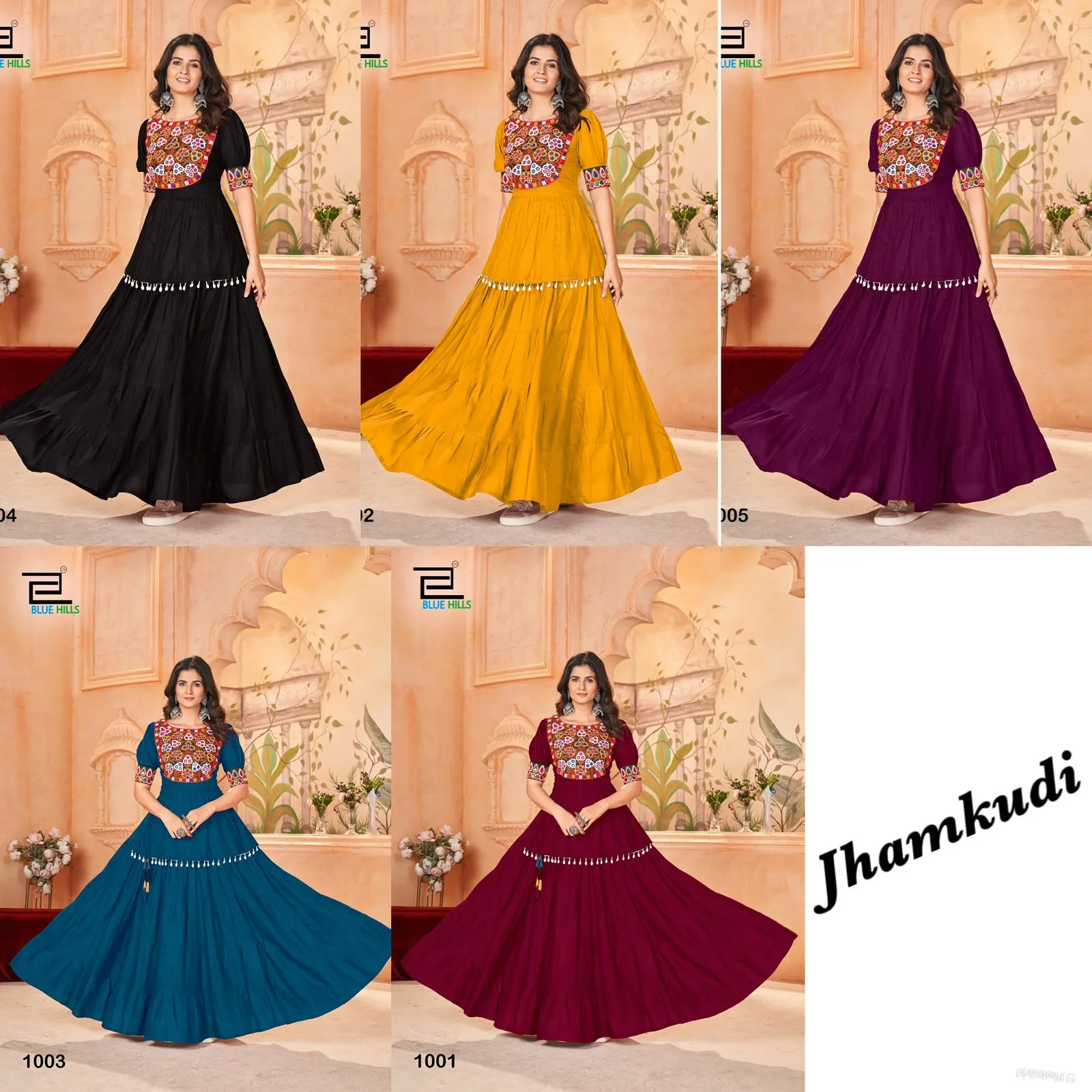 Blue Hills Jhamkudi Rayon Wholesale Designer Lehenga Choli Collection - Image 2