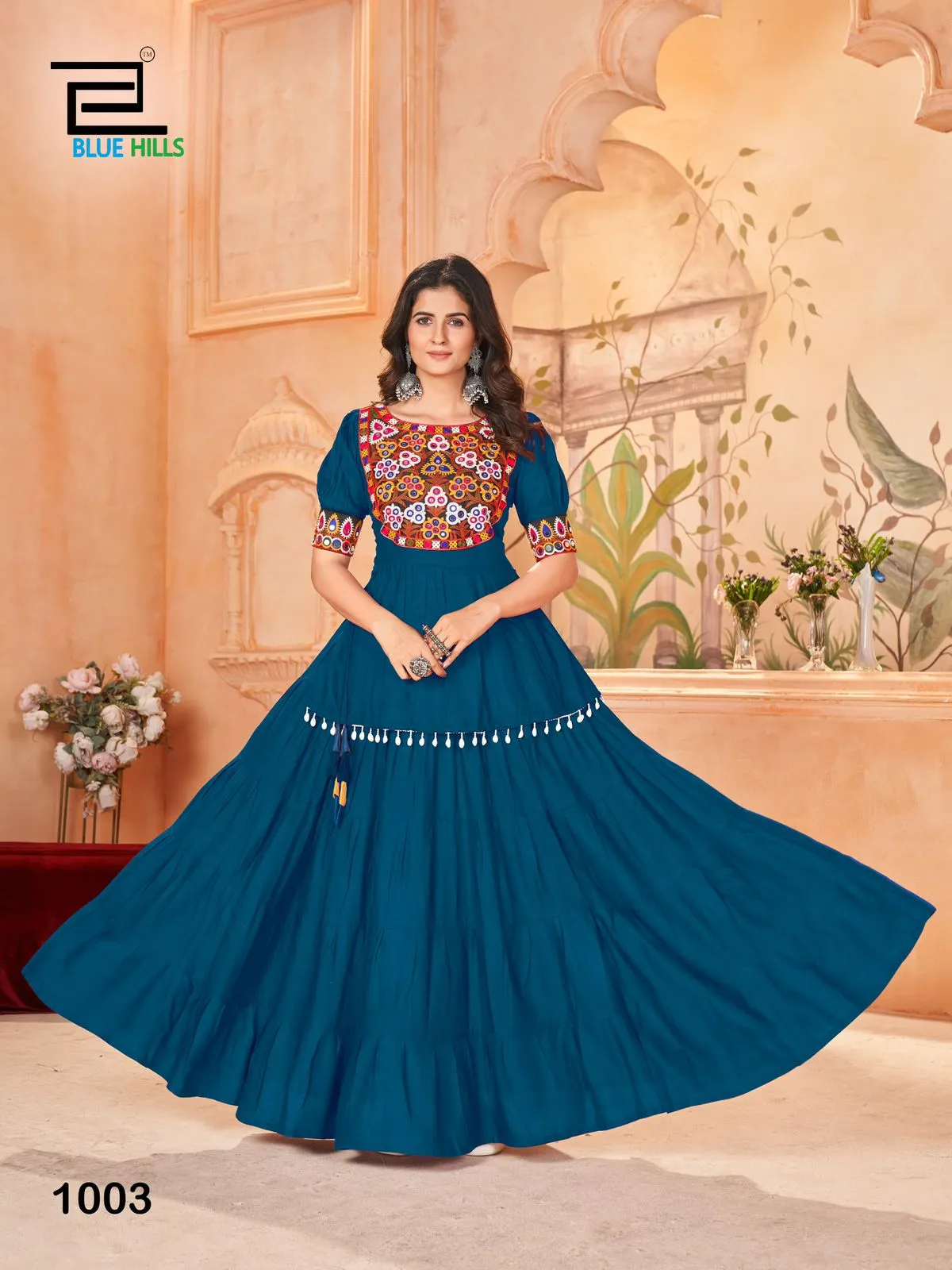 Blue Hills Jhamkudi Rayon Wholesale Designer Lehenga Choli Collection - Image 5