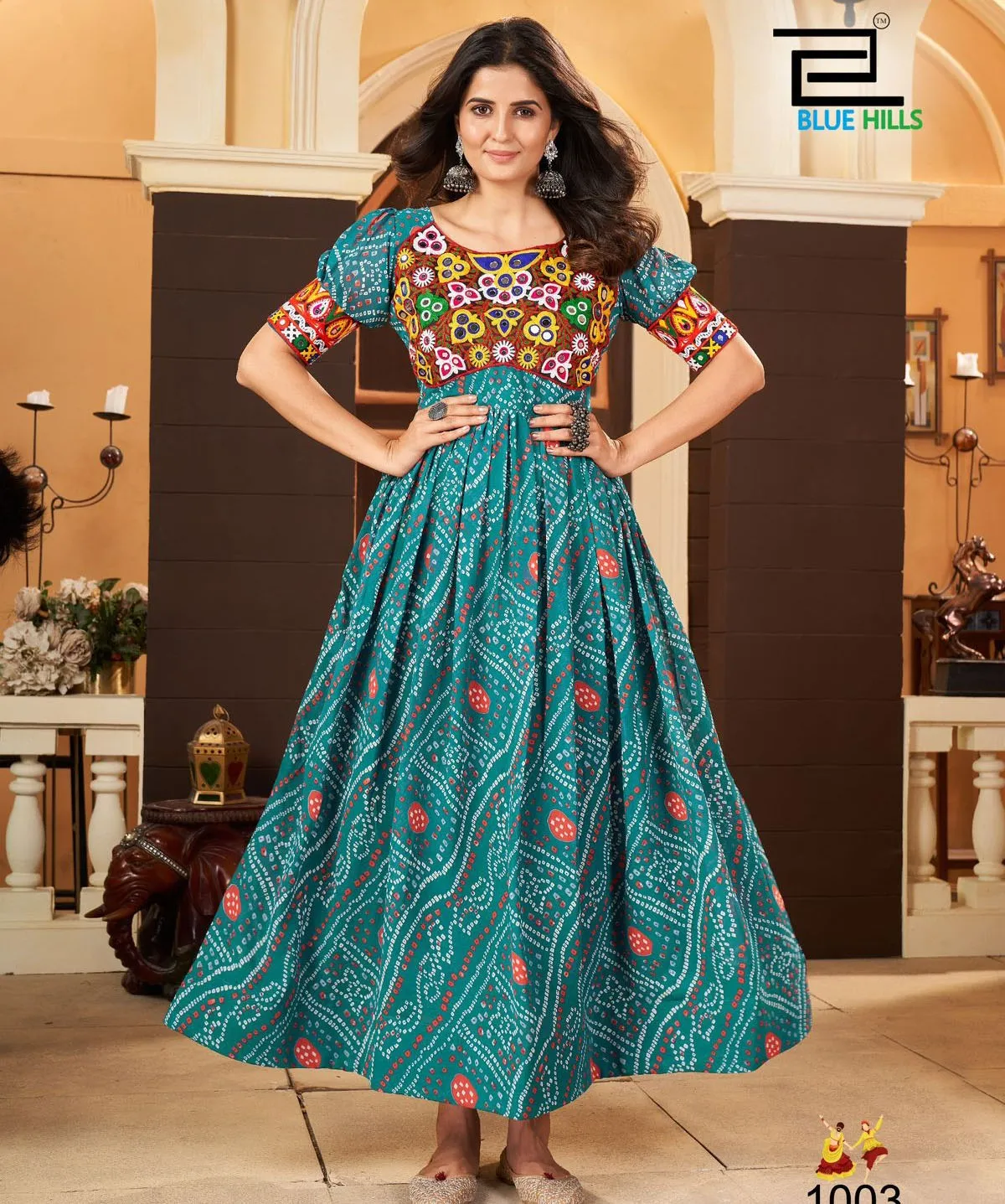 Blue Hills Lehariyo Georgette Wholesale Fancy Gown Collection