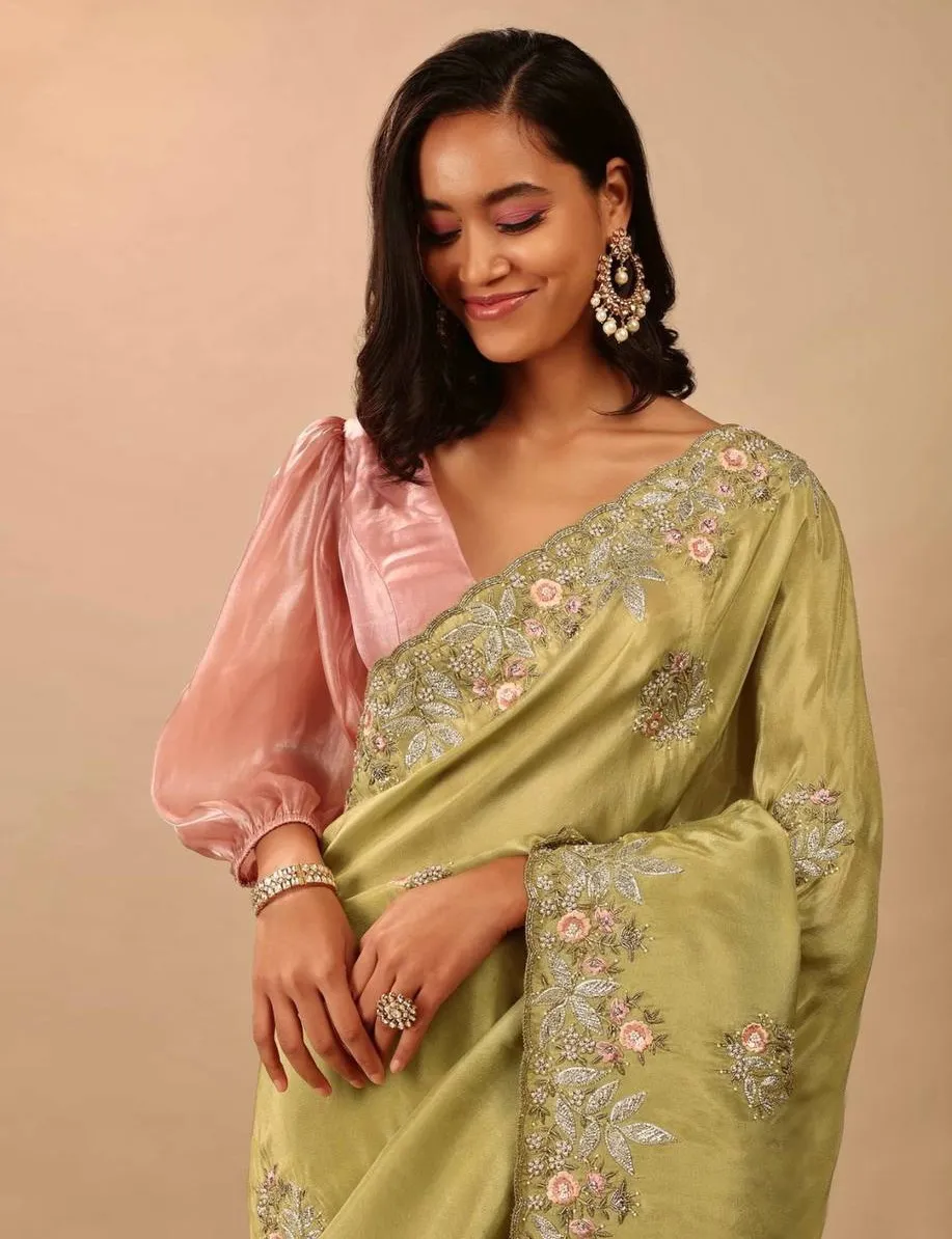 BT-1229 Chinon Silk Wholesale Designer Sarees Collection