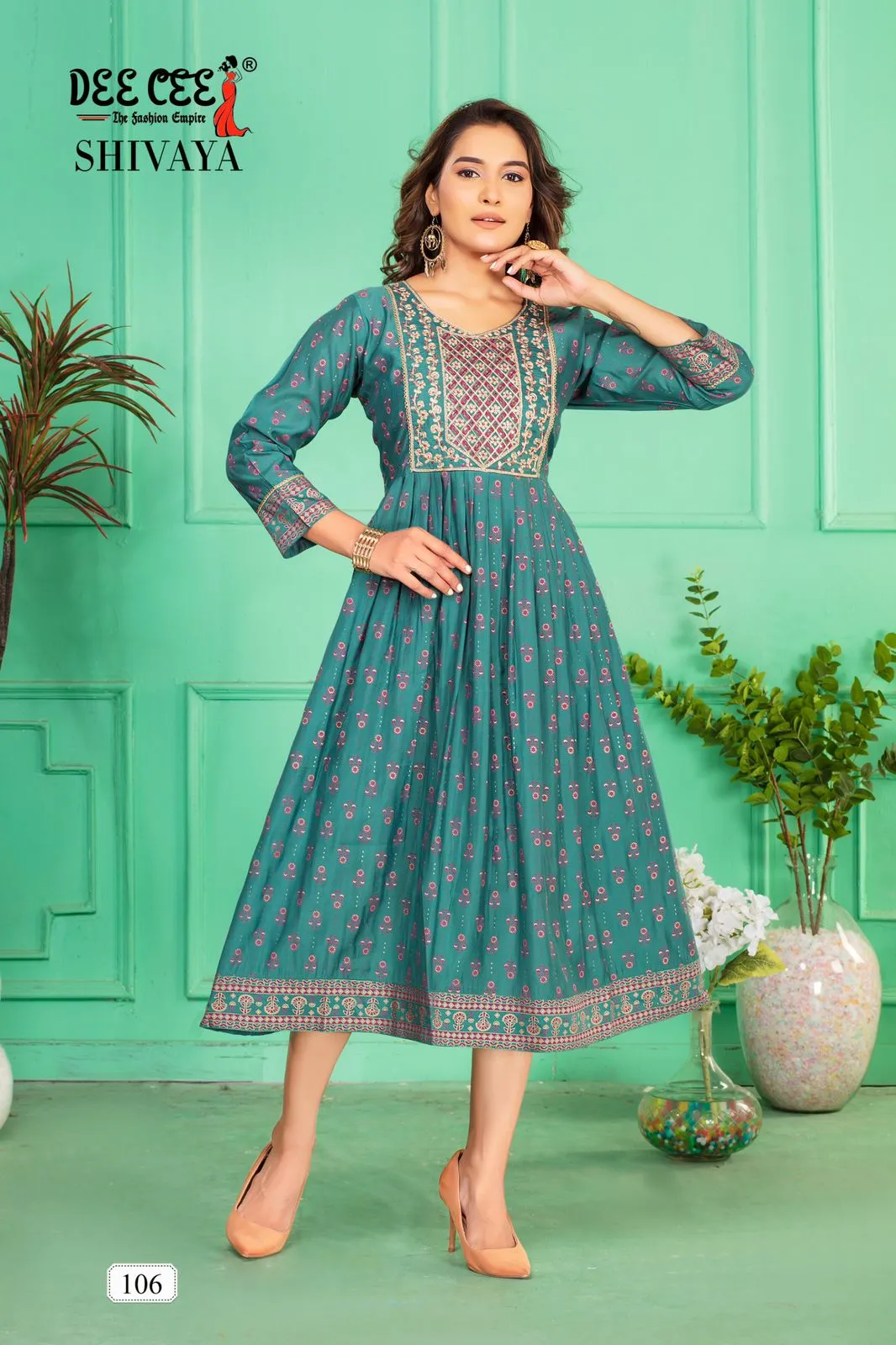Deecee Shivaya Chanderi Wholesale Designer Kurtis Collection - Image 2