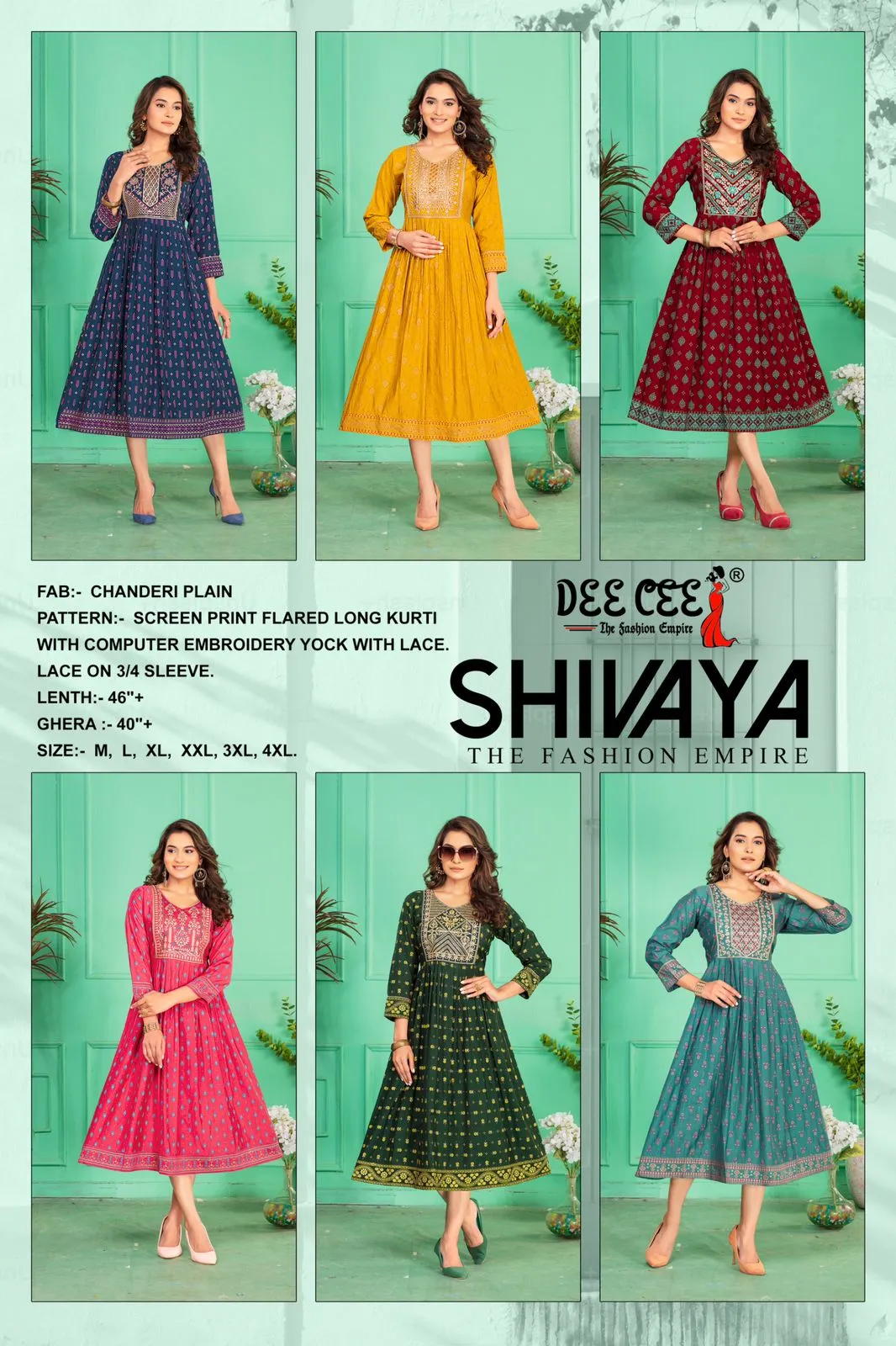 Deecee Shivaya Chanderi Wholesale Designer Kurtis Collection - Image 3