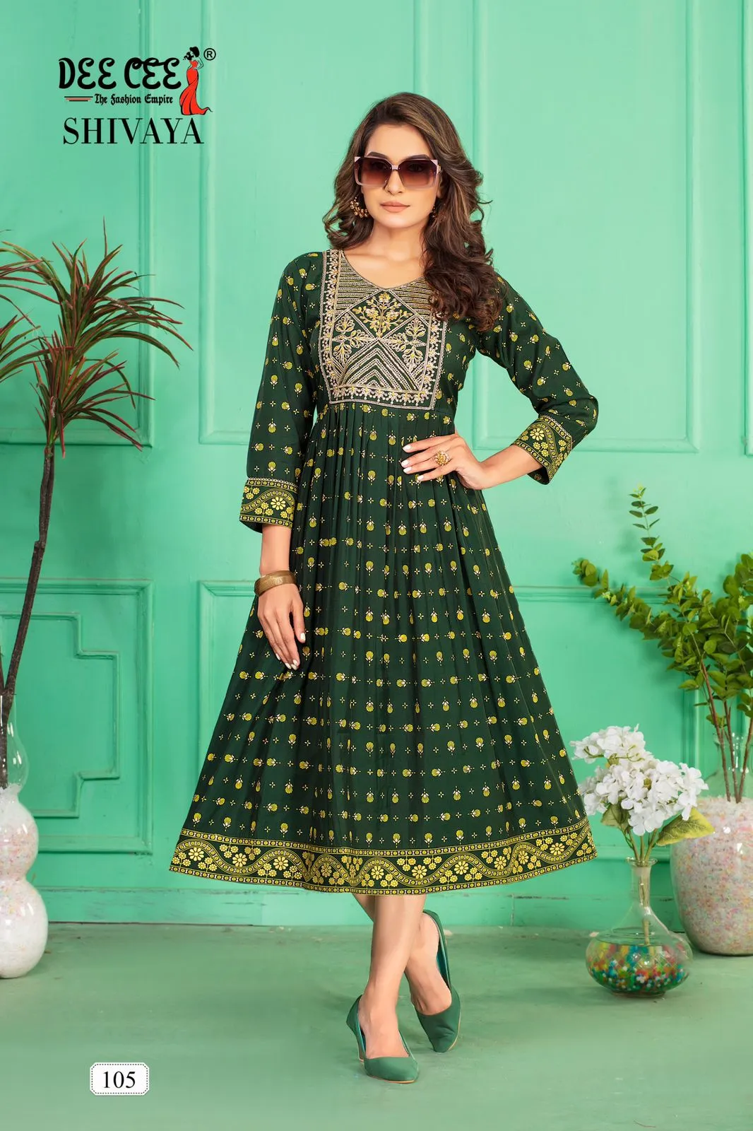 Deecee Shivaya Chanderi Wholesale Designer Kurtis Collection - Image 5
