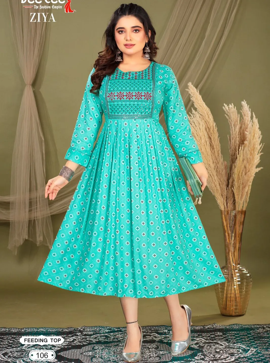 Deecee Ziyaa Rayon Printed Wholesale Kurtis Collection