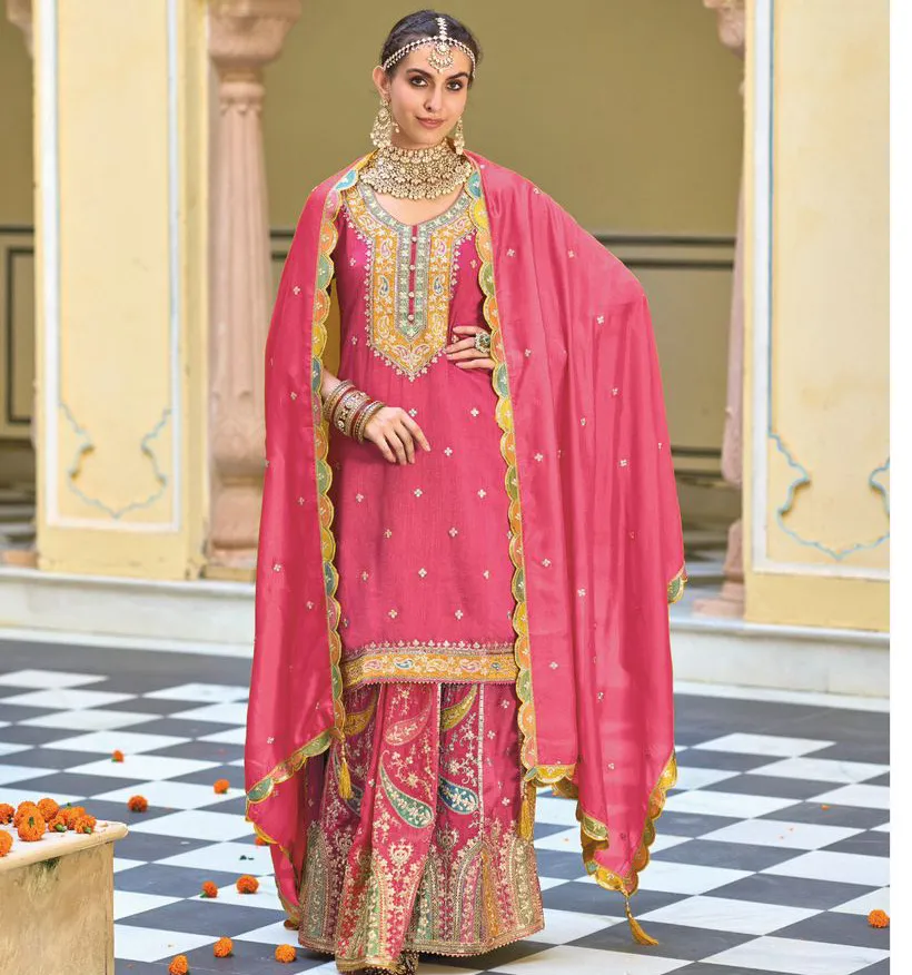 Eba Lifestyle Safroon Vol 3 Hevey Chinon Wholesale Readymade Suit Collection