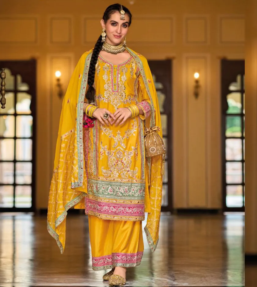 Eba Lifestyle Surili Heavy Chinon Wholesale Designer Readymade Salwar Suit Collection