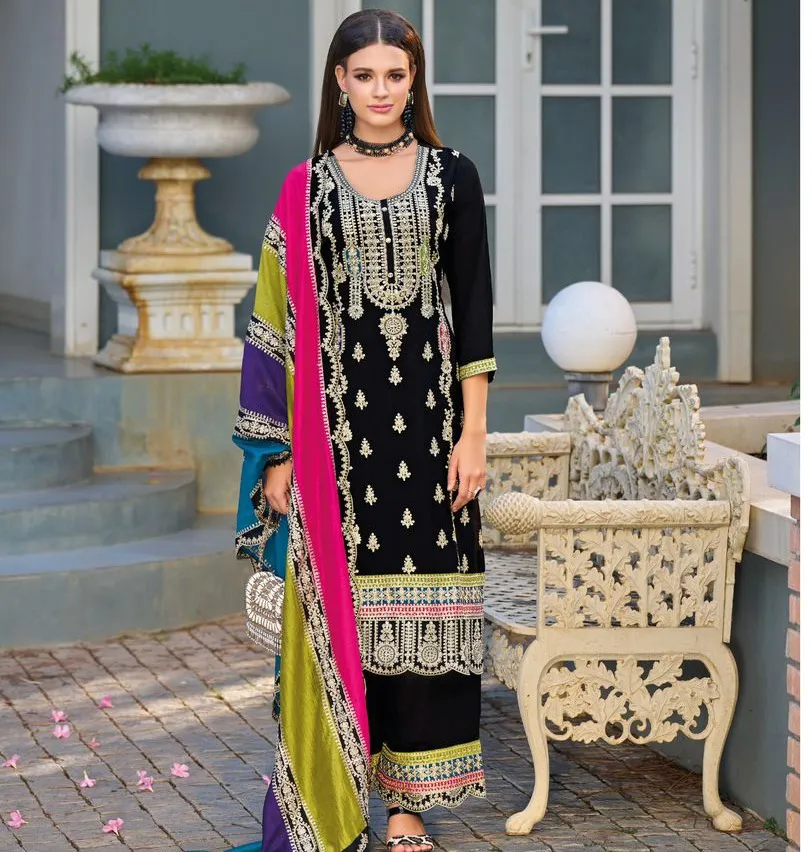 Eba Merub Chinon Wholesale Readymade Salwar Suit Collection