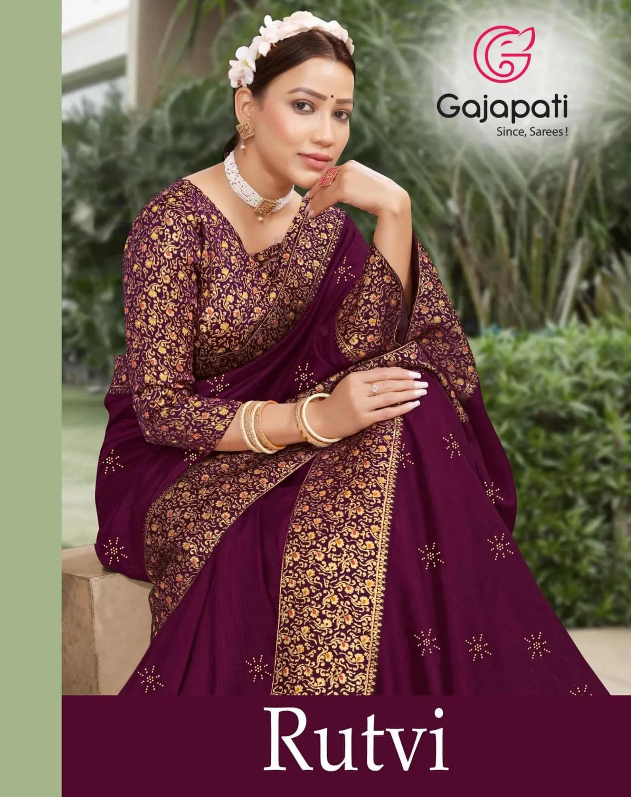 Gajapati Rutvi Blooming Vichitra Wholesale Sarees Collection