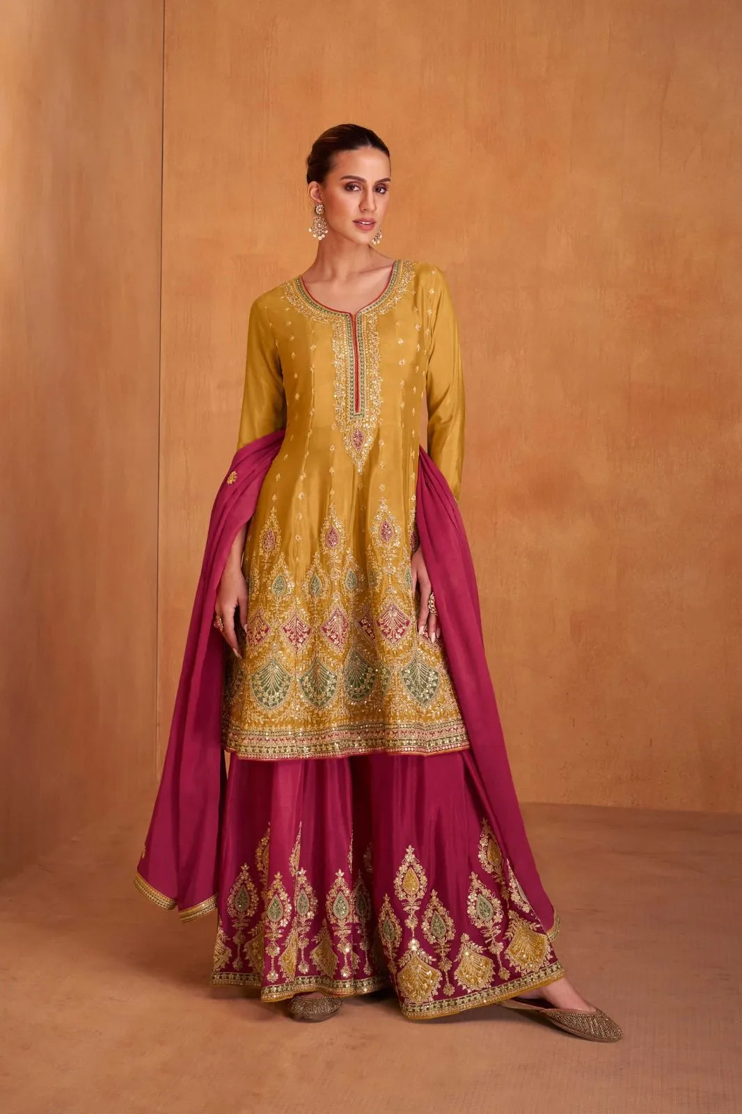 Gulkayra Designer Real Chinon Wholesale Readymade Suit Collection — Wholesale Readymade Suit, Vardan Ethnic wholesale from Surat - Gallery Image 2