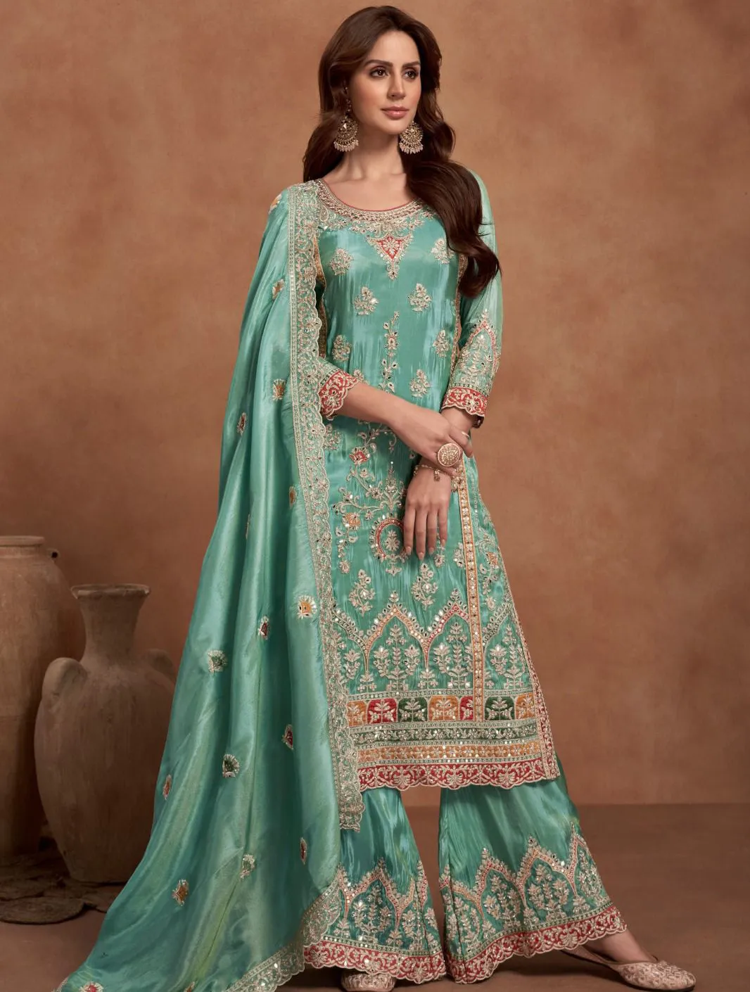 Gulkayra Qurbat Shimmer Silk Wholesale Designer Salwar Suits Collection