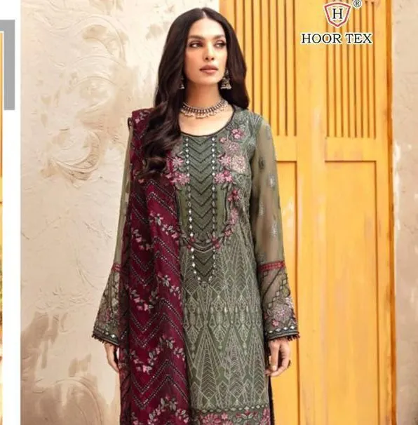 Hooe Tex H-63 Georgette Wholesale Pakistani Salwar Suit Collection