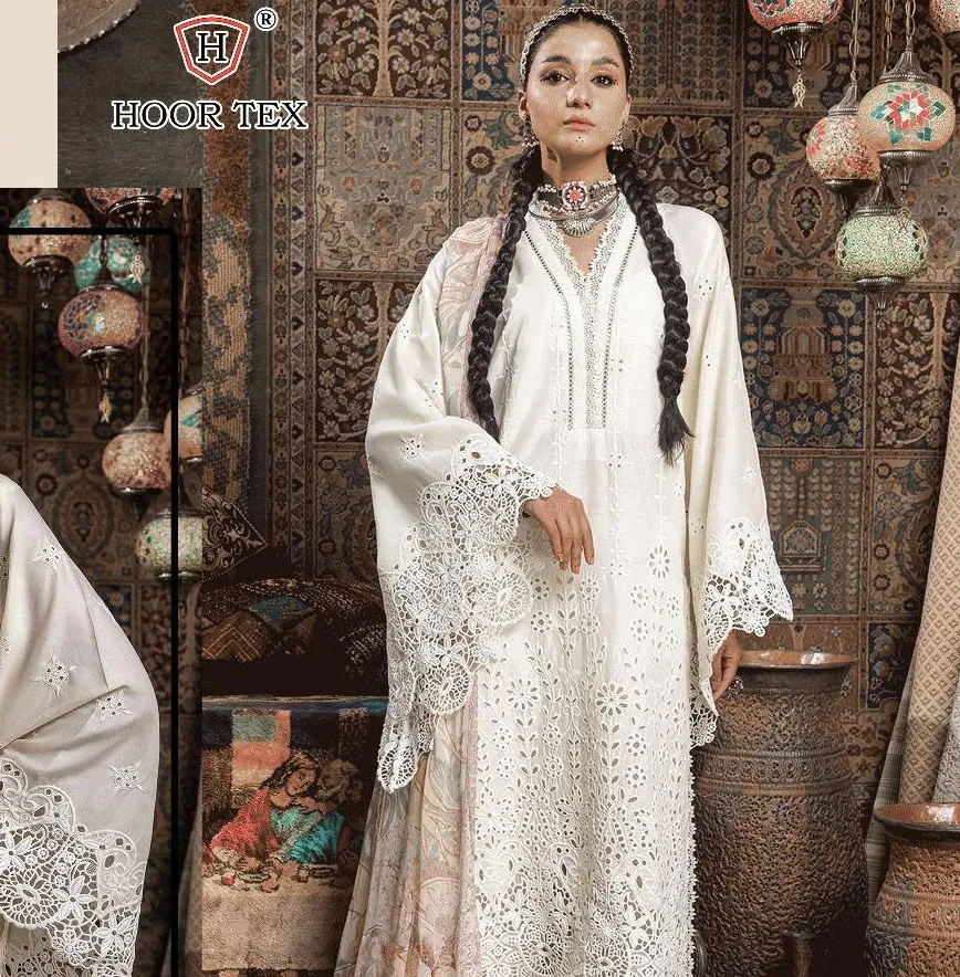 Hoor Tex H-308 Heavy Cotton Wholesale Pakistani Salwar Suit Collection