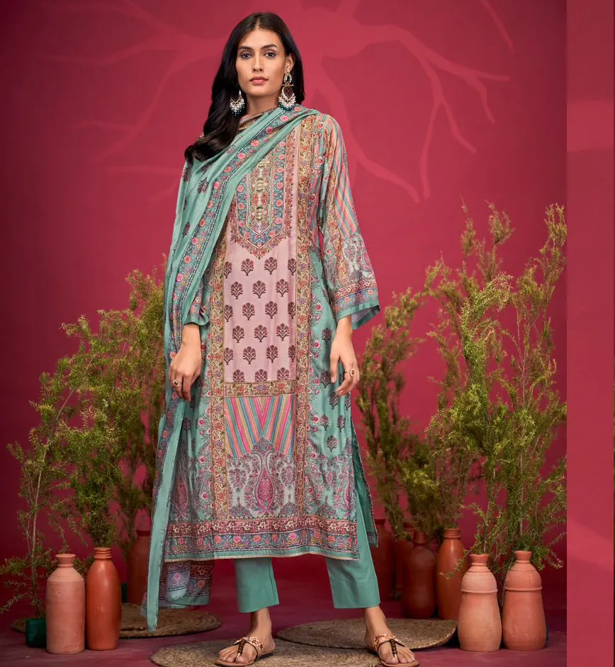 Ibiza Nadia Pure Bambang Muslin Wholesale Fancy Salwar Suit Collection