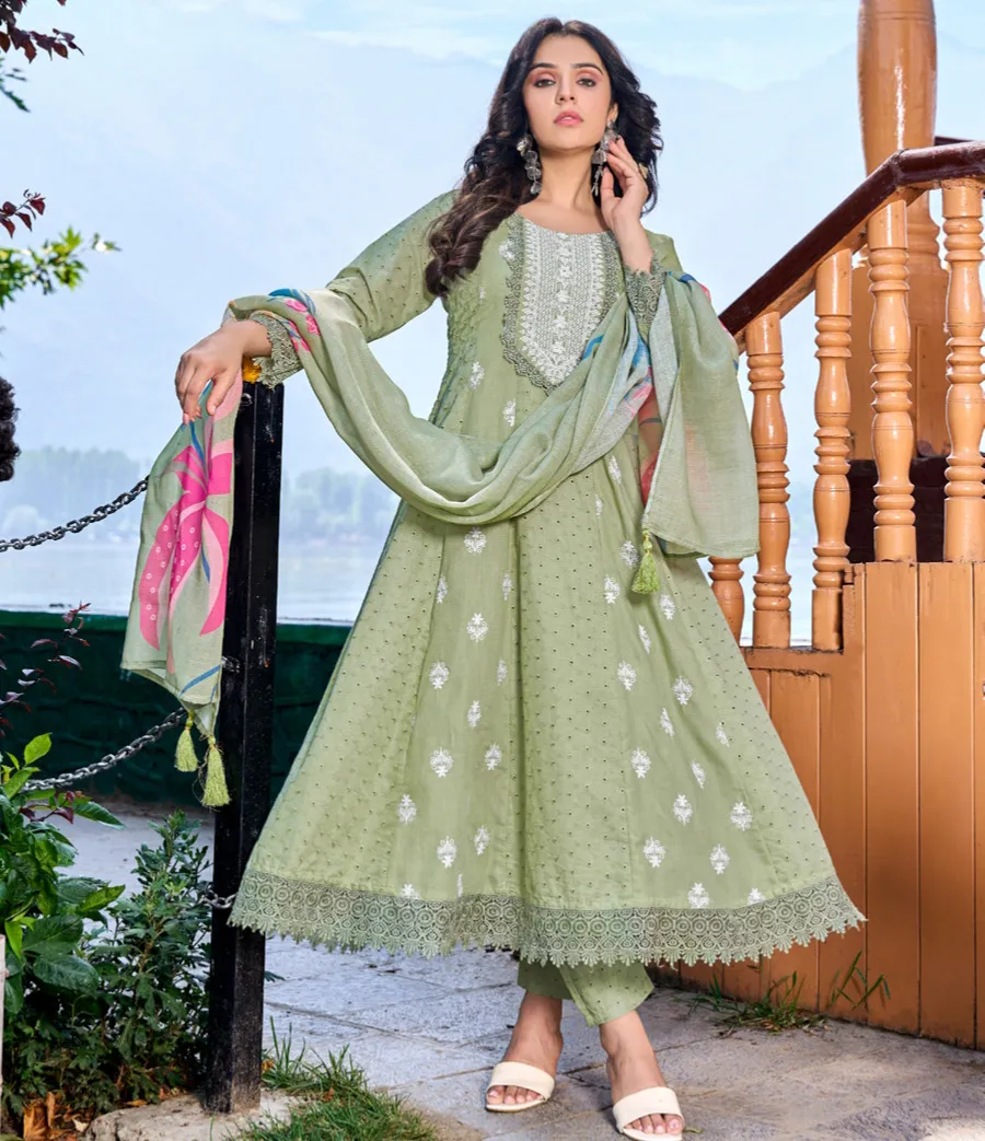 Isavasyam Anarkali Fancy Wholesale Readymade Suit Collection