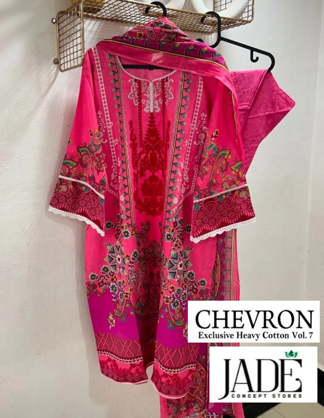 Jade Chevron Vol 7 Lawn Cotton Wholesale Pakistani Readymade Suit Collection