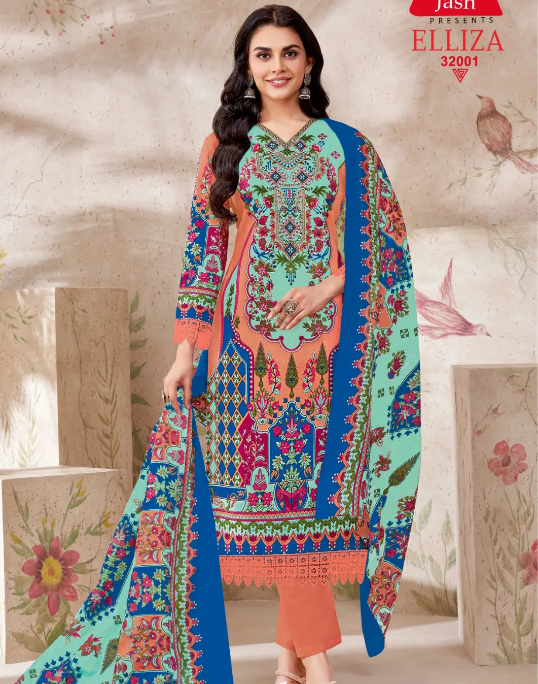 Jash Elliza Vol 32 Cotton Wholesale Pakistani Salwar Suit Collection